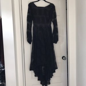 Free people lace dress with body suit